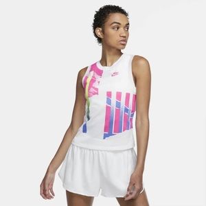 NikeCourt Slam Women's Tennis Tank CK8432-100 NWT